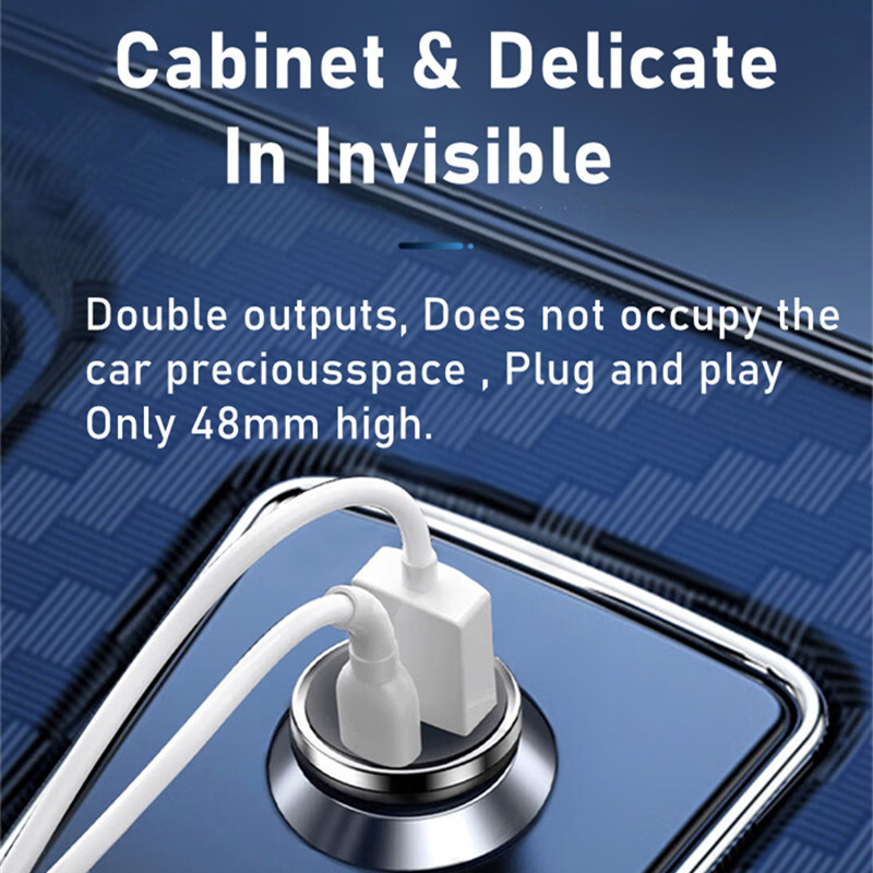 48W PD auto punjač USB tip C brzo punjenje auto adapter za telefon za iPhone 13 12 14 Xiaomi Huawei Samsung S21 S22 Quick Charge 3.0