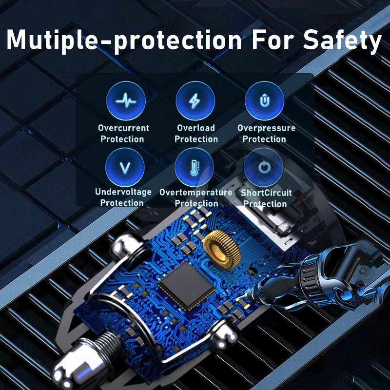 48W PD auto punjač USB tip C brzo punjenje auto adapter za telefon za iPhone 13 12 14 Xiaomi Huawei Samsung S21 S22 Quick Charge 3.0