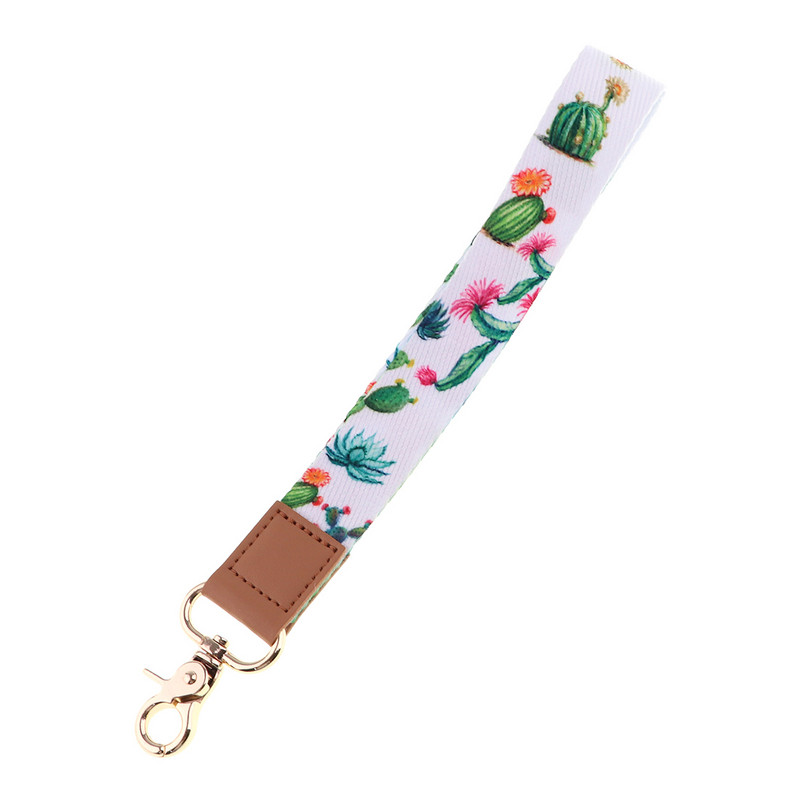 Μικρά φύλλα Λουράκι λαιμού Πράσινο Κάκτο Κοντό κορδόνι Τηλέφωνο Γούρι Κινητό Τηλέφωνο Λουράκι λαιμού για Κλειδί Σήμα Κλειδί