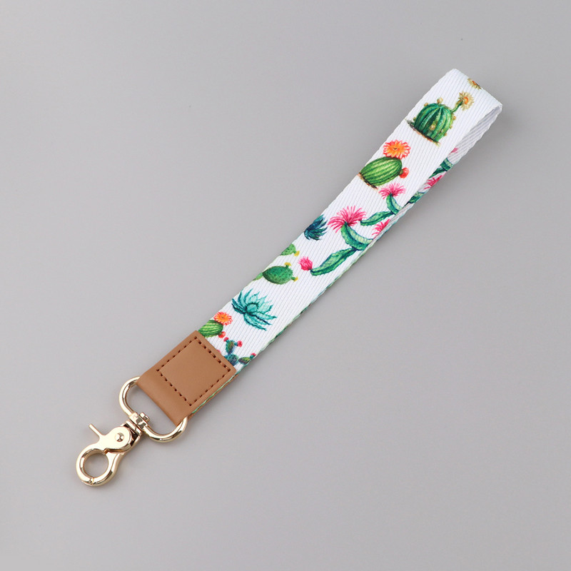 Μικρά φύλλα Λουράκι λαιμού Πράσινο Κάκτο Κοντό κορδόνι Τηλέφωνο Γούρι Κινητό Τηλέφωνο Λουράκι λαιμού για Κλειδί Σήμα Κλειδί