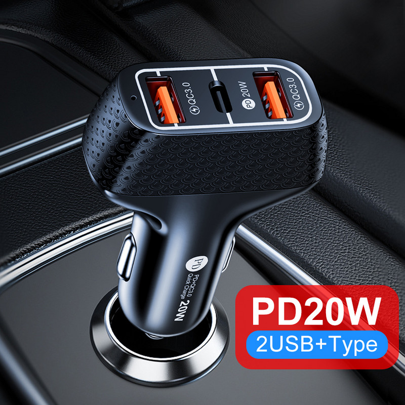 Φορτιστής τηλεφώνου γρήγορης φόρτισης LUPWAY PD 20W 2USB+Type-C για iPhone 13 Προσαρμογέας φορτιστή κινητού τηλεφώνου Samsung Huawei Xiaomi QC 3.0