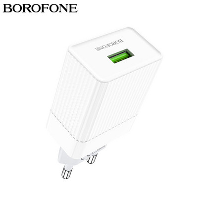 BOROFONE vieno prievado QC 3.0 USB įkroviklis Greito įkrovimo adapterio telefono įkroviklis, skirtas Samsung Xiaomi Huawei iphone 12 13 Mini Pro Max