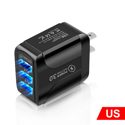 2.4 A încărcător obișnuit Încărcător USB pentru iphone Samsung Xiaomi Tabletă UE / SUA / Marea Britanie Priză Adaptor încărcător telefon mobil Puchong