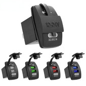 Încărcător de mașină USB 5V 3.1A Universal Impermeabil Porturi USB Duale Adaptor Auto Încărcător de telefon rezistent la praf pentru iPhone Samsung Xiaomi