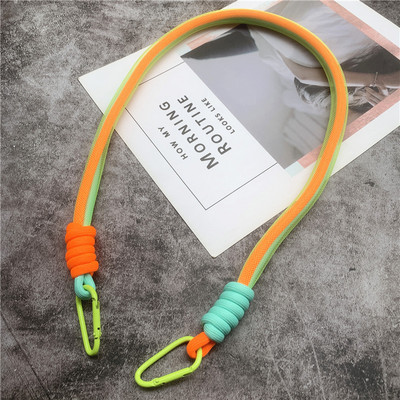 Snur Culori contrastante Snururi Fluorescent Plasă Landyard Personalitate Geanta Curea Pantaloni Accesorii de decorare Snur