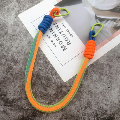 Snur Culori contrastante Snururi Fluorescent Plasă Landyard Personalitate Geanta Curea Pantaloni Accesorii de decorare Snur