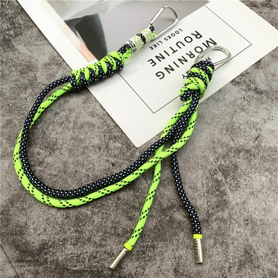 Snur Culori contrastante Snururi Fluorescent Plasă Landyard Personalitate Geanta Curea Pantaloni Accesorii de decorare Snur