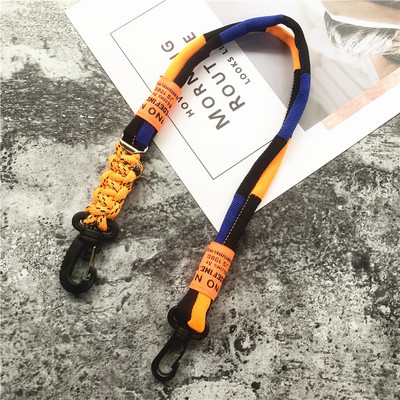 Snur Culori contrastante Snururi Fluorescent Plasă Landyard Personalitate Geanta Curea Pantaloni Accesorii de decorare Snur