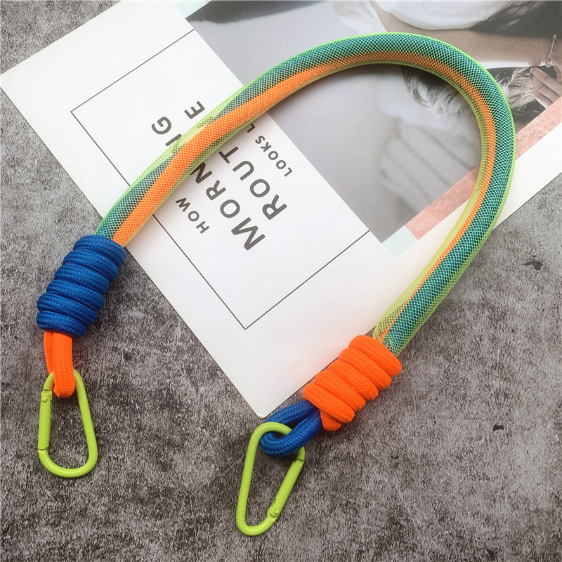 Uzica Kontrastne boje Užad od fluorescentne mreže Landyard Personality Bag Remen Hlače Ukrasni dodaci Uže