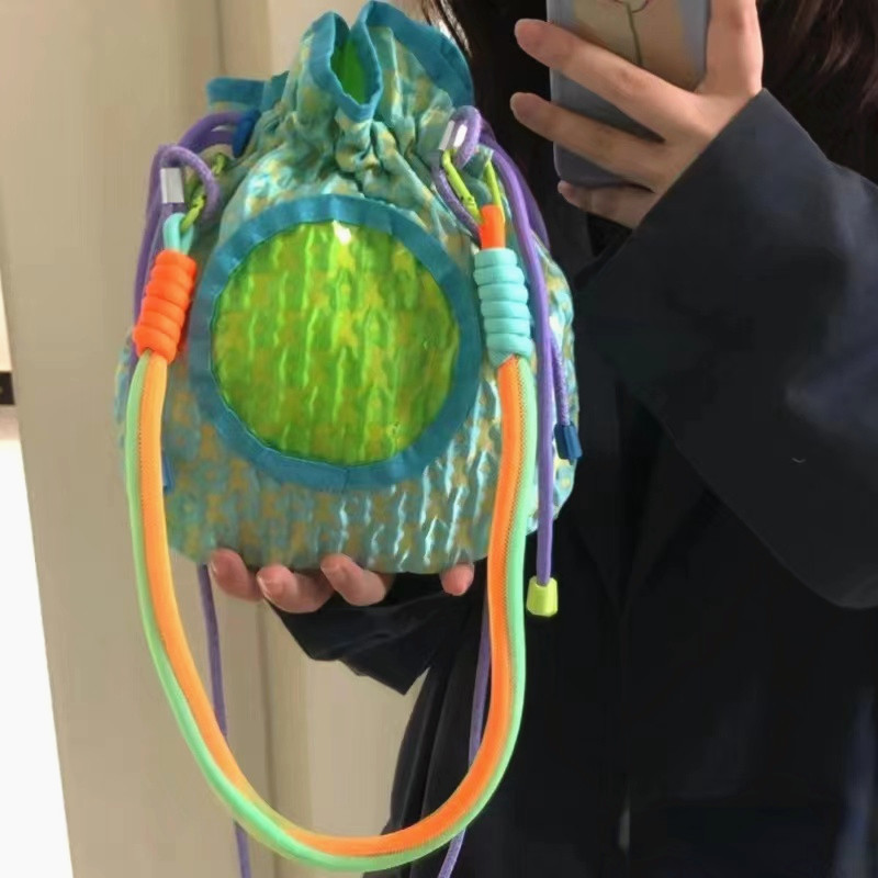 Uzica Kontrastne boje Užad od fluorescentne mreže Landyard Personality Bag Remen Hlače Ukrasni dodaci Uže