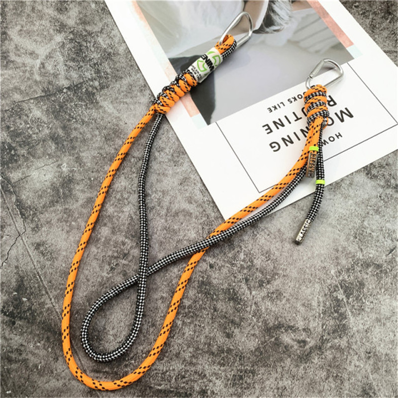 Uzica Kontrastne boje Užad od fluorescentne mreže Landyard Personality Bag Remen Hlače Ukrasni dodaci Uže