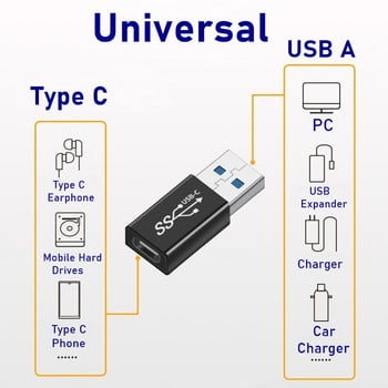 Универсален OTG Type C адаптер USB C мъжки към Micro USB женски USB-C конвертор за Macbook Samsung Note 20 Ultral Huawei Connector