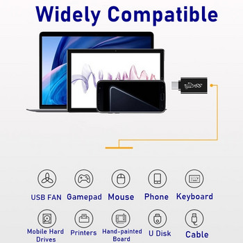 Universal OTG Type C Μετατροπέας USB C Αρσενικό σε Micro USB Θηλυκό USB-C για Macbook Υποδοχή Samsung Note 20 Ultral Huawei