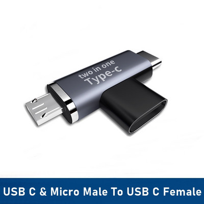 Adaptor universal OTG tip C USB C mascul la Micro USB mamă Convertor USB-C pentru Macbook Samsung Note 20 Ultral Conector Huawei
