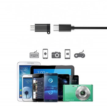 USB Type-C адаптер Тип C към Micro USB женски към мъжки конвертори за Xiaomi Samsung зарядно устройство Кабел за данни USBC USB C адаптер