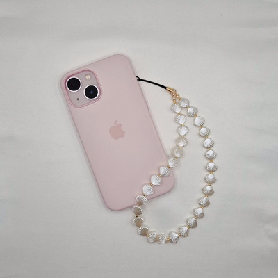 Iubire Inimă Shell cu margele Lanț pentru telefon mobil Breloc pandantiv Accesorii simple pentru carcasă pentru telefon mobil Bijuterii pentru femei