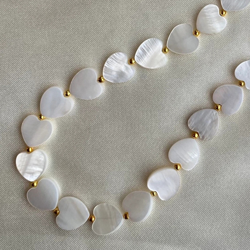 Love Heart Shell Beaded Αλυσίδα Κινητού Τηλεφώνου Μπρελόκ Κρεμαστό Απλή θήκη κινητού Αξεσουάρ Γυναικεία κοσμήματα