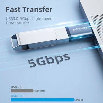 Essager USB 3.0 Type-C OTG Adapter Type C USB C Μετατροπέας αρσενικού σε USB για Macbook Xiaomi Samsung S20 USBC OTG Connector