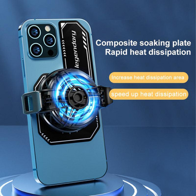 Универсален мобилен телефон Охлаждащ вентилатор Радиатор Полупроводников телефон Охладител Игра Мини готин радиатор за IPhone Samsung Xiaomi