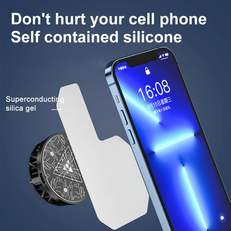 Universalus mobiliojo telefono aušinimo ventiliatoriaus radiatorius puslaidininkinis telefono aušintuvas Žaidimas Mini Cool radiatorius, skirtas iPhone Samsung Xiaomi