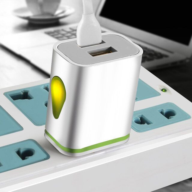 2-pordiline LED-USB-laadija Xiaomi Redmi Note 7-le Samsungi tahvelarvutitele EU-pistikuga laadimisadapter mobiiltelefoni laadija USB-seinalaadijad