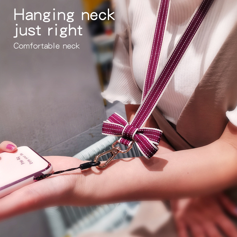 Remeni za mobilne telefone Leptir mašna ukras Uže za vješanje Anti-gubljenje Vrpca za vrat Remen za vješanje uže za vrat za Huawei telefon