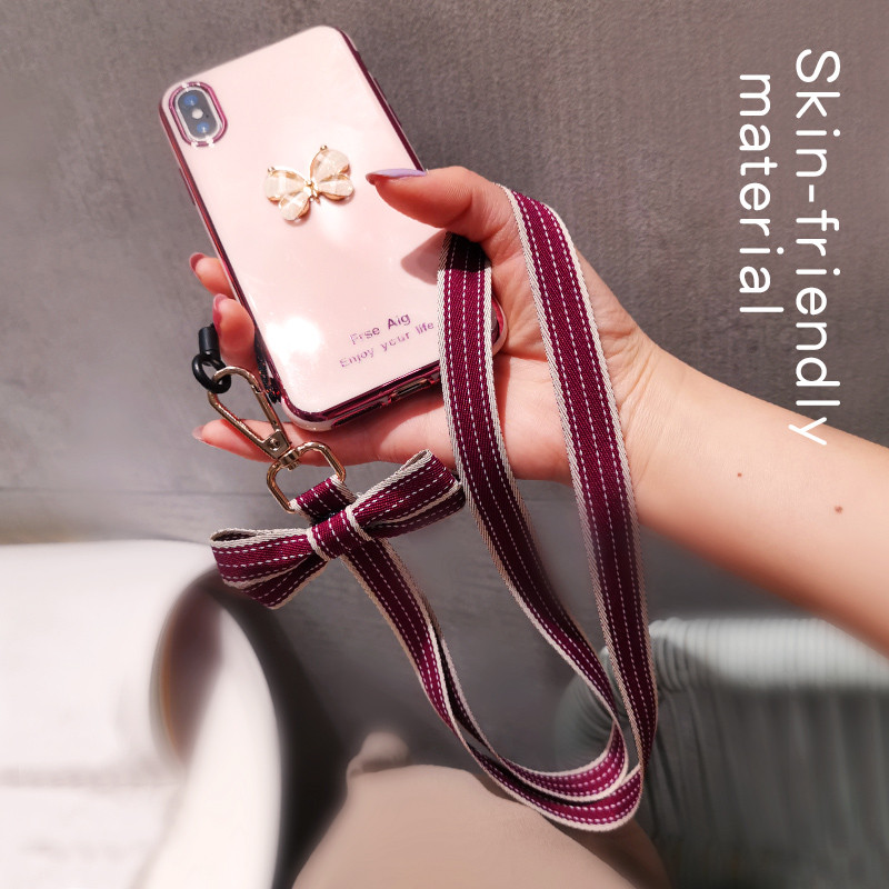 Remeni za mobilne telefone Leptir mašna ukras Uže za vješanje Anti-gubljenje Vrpca za vrat Remen za vješanje uže za vrat za Huawei telefon