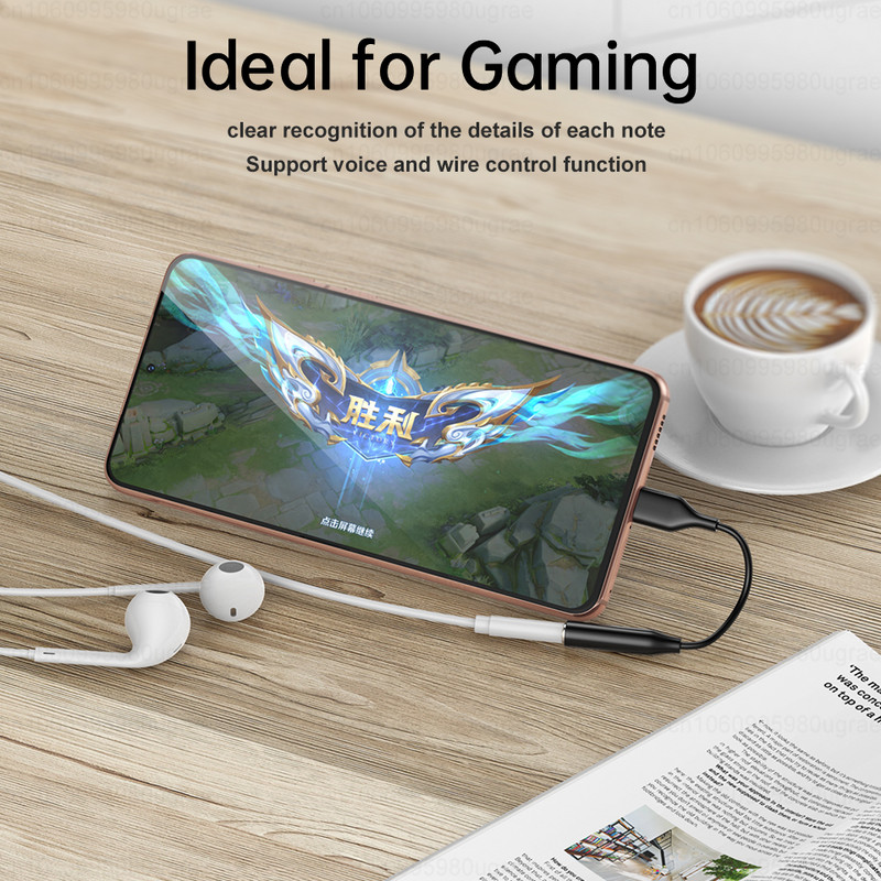 Originalus Samsung USB Type C iki 3,5 mm lizdo garso kabelio ausinių Aux adapteris, skirtas Galaxy S22 Ultra S21 S20 Note 20 10 Plus A53 5G