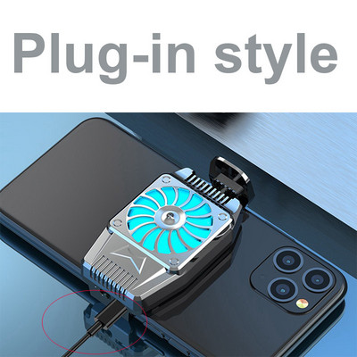 Univerzális mini mobiltelefon hűtőventillátor radiátor Turbo Hurricane Game Cooler Cell Phone Cool hűtőborda IPhone/Samsung/Xiaomi számára