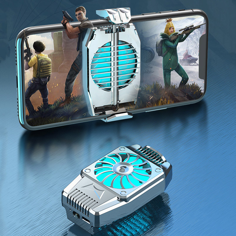 Universaalne minimobiiltelefoni jahutusventilaator Radiaator Turbo Hurricane Game Cooler mobiiltelefoni jahutusradiaator IPhone / Samsung / Xiaomi jaoks
