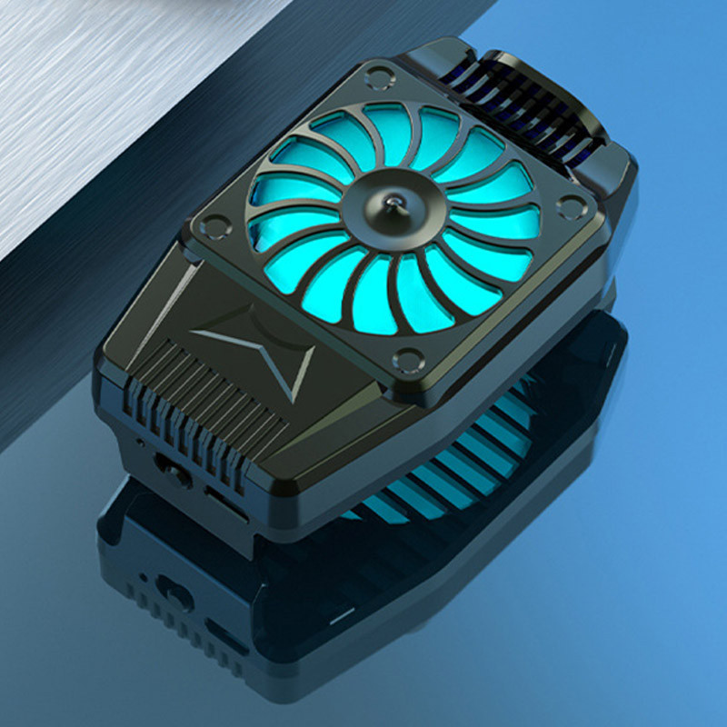 Universaalne minimobiiltelefoni jahutusventilaator Radiaator Turbo Hurricane Game Cooler mobiiltelefoni jahutusradiaator IPhone / Samsung / Xiaomi jaoks