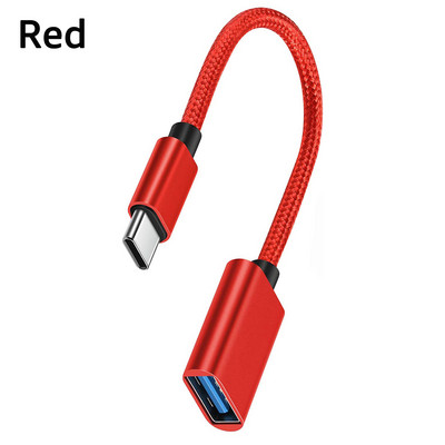 Adaptor cablu OTG tip C Conector adaptor USB la tip C pentru Xiaomi Samsung S20 Huawei Convertor cablu de date OTG pentru MacBook Pro