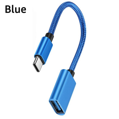 Adaptor cablu OTG tip C Conector adaptor USB la tip C pentru Xiaomi Samsung S20 Huawei Convertor cablu de date OTG pentru MacBook Pro