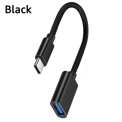 Adaptor cablu OTG tip C Conector adaptor USB la tip C pentru Xiaomi Samsung S20 Huawei Convertor cablu de date OTG pentru MacBook Pro