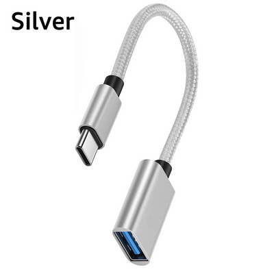 Adaptor cablu OTG tip C Conector adaptor USB la tip C pentru Xiaomi Samsung S20 Huawei Convertor cablu de date OTG pentru MacBook Pro