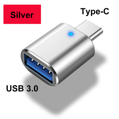 VYOPBC LED USB 3.0 prie C tipo adapterio OTG prie USB C USB-A prie mikro USB Type-C moteriško jungties, skirtos Samsung Xiaomi POCO adapteriams