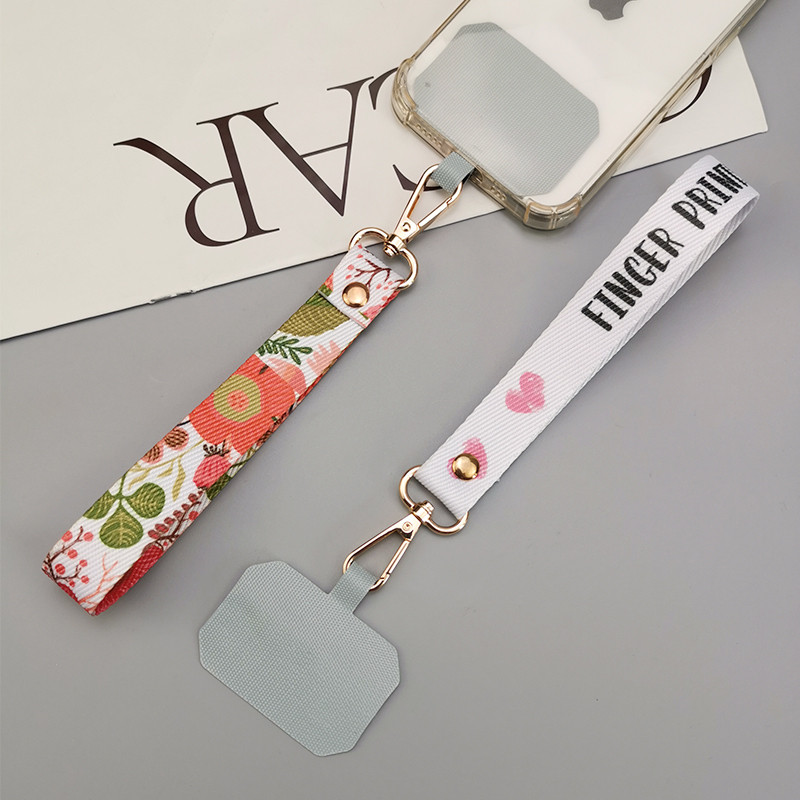 Remen za mobilni telefon Remen za ručni zglob Tkani remen s uzorkom u boji Univerzalni telefon s univerzalnom kopčom Kratki prijenosni privjesak protiv gubitka
