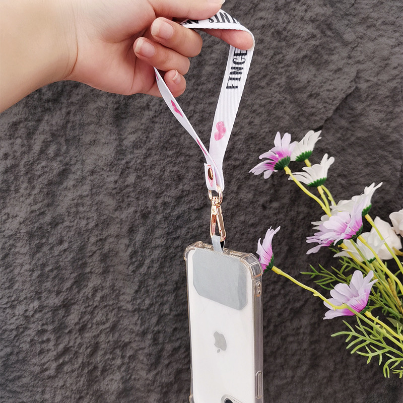 Remen za mobilni telefon Remen za ručni zglob Tkani remen s uzorkom u boji Univerzalni telefon s univerzalnom kopčom Kratki prijenosni privjesak protiv gubitka