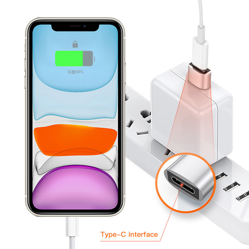 2 τεμάχια USB σε τύπο C OTG Προσαρμογέας USB-C USB-C Γυναικείος μετατροπέας αρσενικού σε Micro USB Type-c για Macbook Υποδοχή USBC OTG Samsung S20