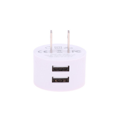 Mini Adaptor rotund Încărcător de călătorie 5V 2.1A Încărcător dublu USB Încărcător de perete cu încărcare rapidă Accesorii pentru încărcarea telefonului mobil