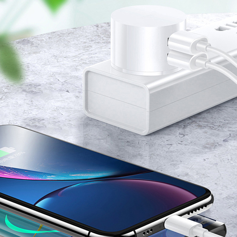 Μίνι στρογγυλός προσαρμογέας Φορτιστής ταξιδίου 5V 2.1A Διπλός φορτιστής USB Φορτιστής τοίχου γρήγορης φόρτισης Αξεσουάρ φόρτισης κινητού τηλεφώνου