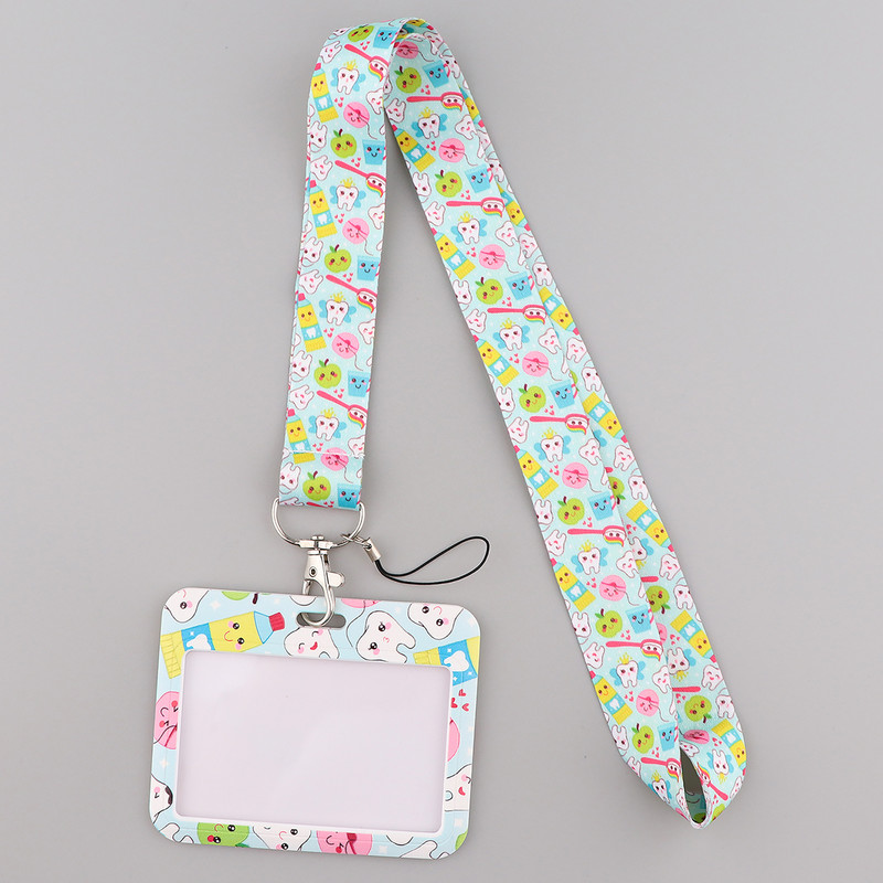 JF1485 Zubalo zubar Traka oko vrata za ključ ID kartice Trake za mobitel Držač značke DIY viseći konop Traka oko vrata Dodaci