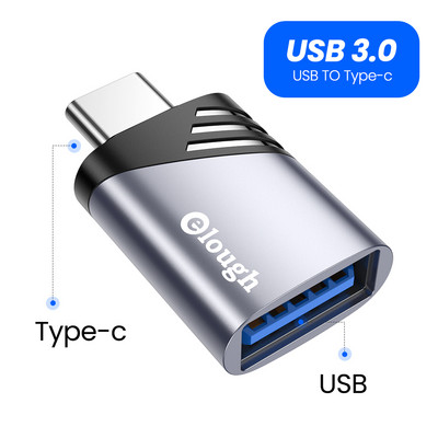 Elough Adaptor USB 3.0 la tip C OTG la USB C USB-A tată la Micro USB tip C Femeie Adaptator pentru Macbook Xiaomi Adaptoare POCO