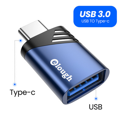 Elough Adaptor USB 3.0 la tip C OTG la USB C USB-A tată la Micro USB tip C Femeie Adaptator pentru Macbook Xiaomi Adaptoare POCO