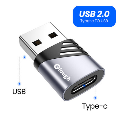 Elough Adaptor USB 3.0 la tip C OTG la USB C USB-A tată la Micro USB tip C Femeie Adaptator pentru Macbook Xiaomi Adaptoare POCO