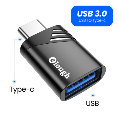 Elough Adaptor USB 3.0 la tip C OTG la USB C USB-A tată la Micro USB tip C Femeie Adaptator pentru Macbook Xiaomi Adaptoare POCO