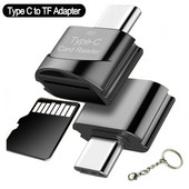 Adaptor tip C la Micro-SD TF Adaptoare OTG USB Cititor de carduri de memorie inteligent Adaptor Micro USB la tip C Micro-SD pentru Macbook Xiaomi