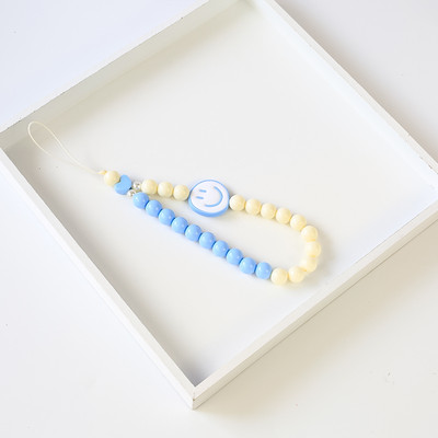 Coreea Smiley Face Inimă Mărgele Lanț pentru Telefon Snur pentru Femei Cu margele Husă Telefon Curea Charm Accesorii Bijuterii Snur Anti-Pierre