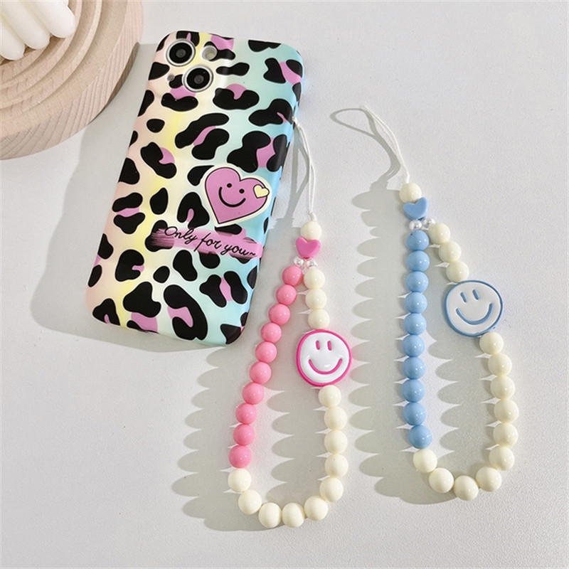 Koreja Smajlić Perle u obliku srca Telefonski lanac Uzica za žene S perlama Torbica za telefon Remen Šarm Nakit Dodaci Anti-Lost Uzica