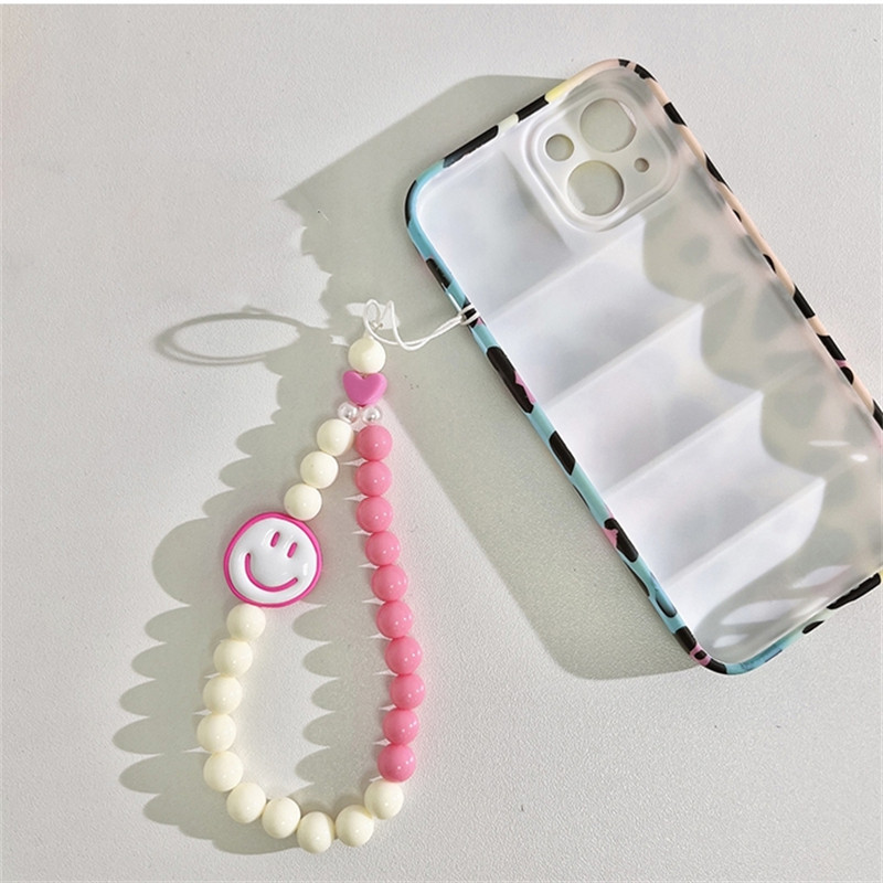 Koreja Smajlić Perle u obliku srca Telefonski lanac Uzica za žene S perlama Torbica za telefon Remen Šarm Nakit Dodaci Anti-Lost Uzica